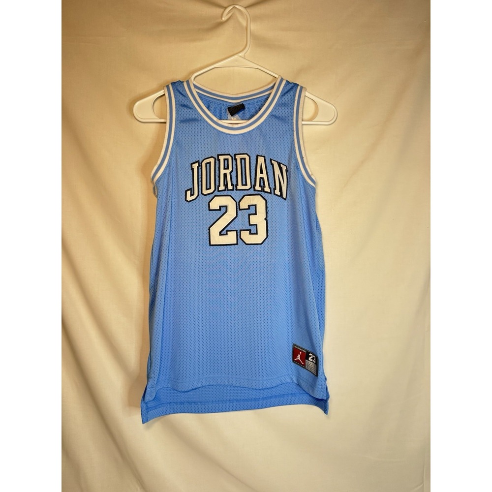 Jordan 23 Youth Basketball Jersey Blue Mesh Embroidered Jumpman Sleeveless
